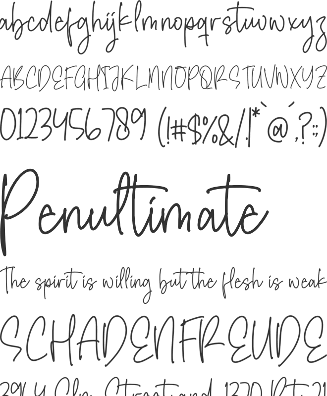 Glamortta Bellaste font preview