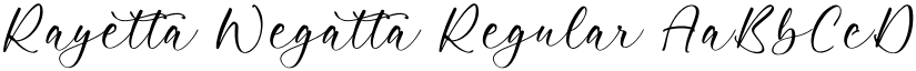 Rayetta Wegatta Regular font