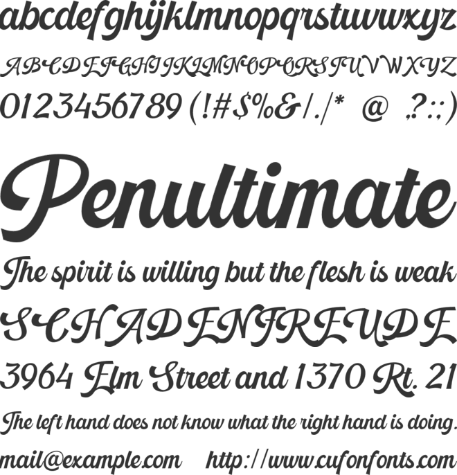Retro Vintage font preview
