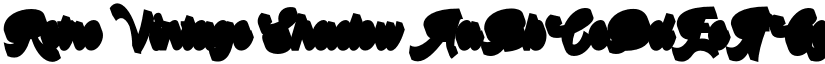 Retro Vintage Shadow font