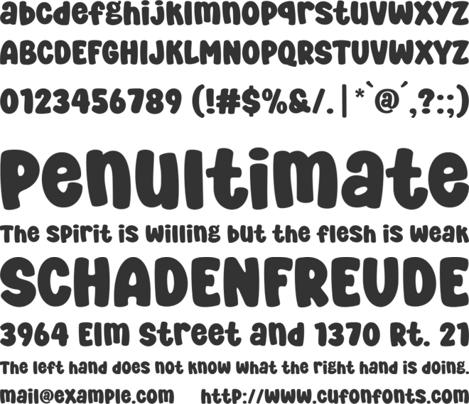 Super Boys font preview