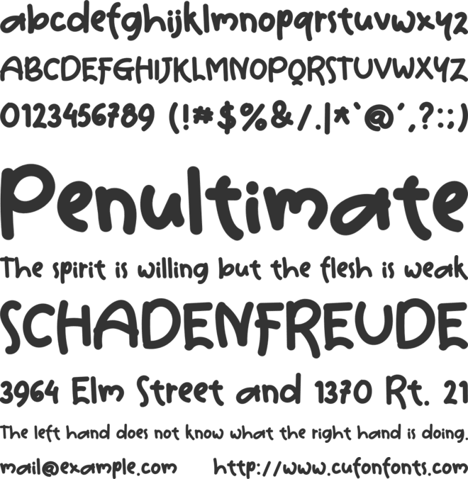 Smart Teacher font preview