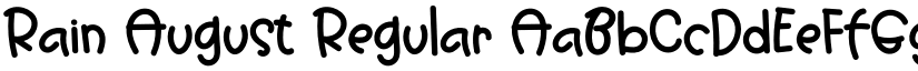 Rain August Regular font