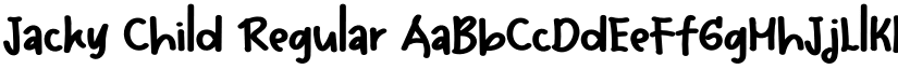 Jacky Child Regular font