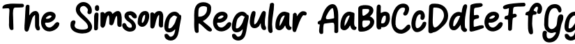 The Simsong Regular font