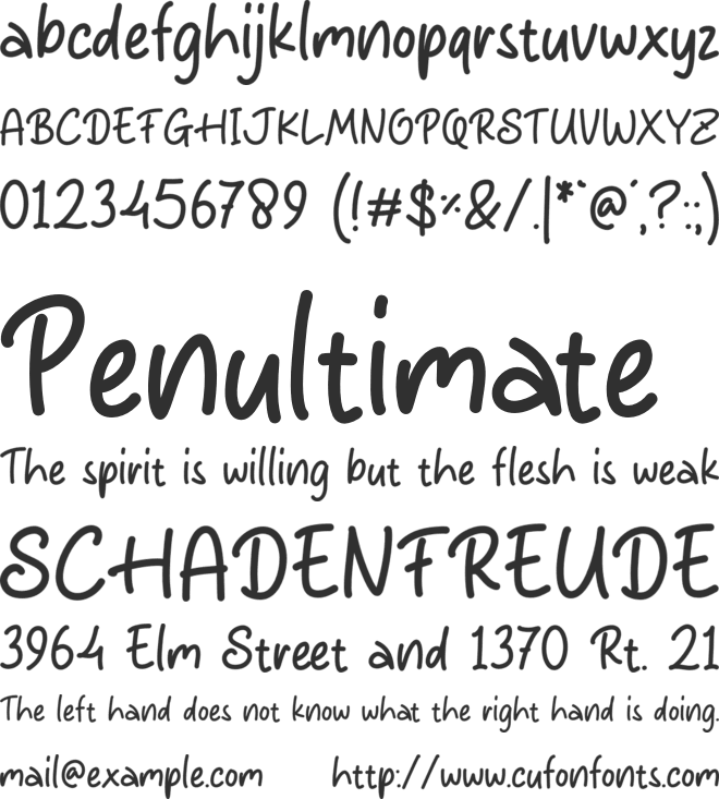 Case Closed font preview
