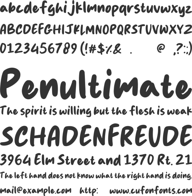 Tokino Kun font preview