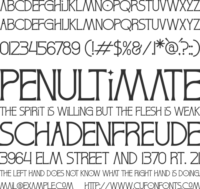 Cholvine font preview