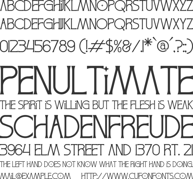 Cholvine font preview