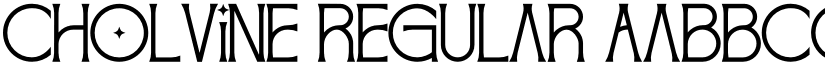 Cholvine font download