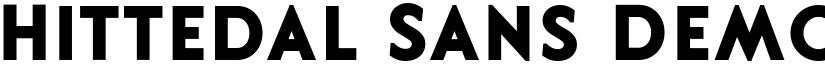 Hittedal Sans Demo font
