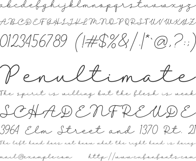 Belanda font preview