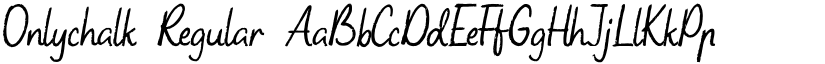 Onlychalk Regular font