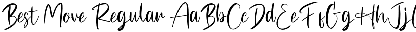 Best Move Regular font