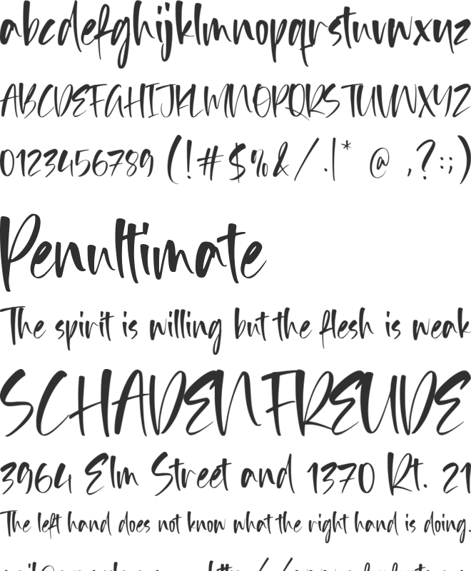 Goliath Soldier font preview