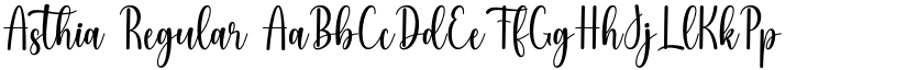 Asthia Regular font