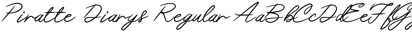 Piratte Diarys Regular font