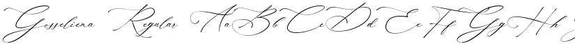 Gosseliena Regular font