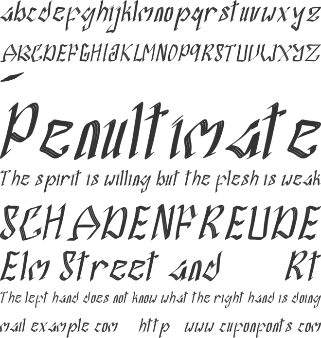 Wayang Jawa font preview