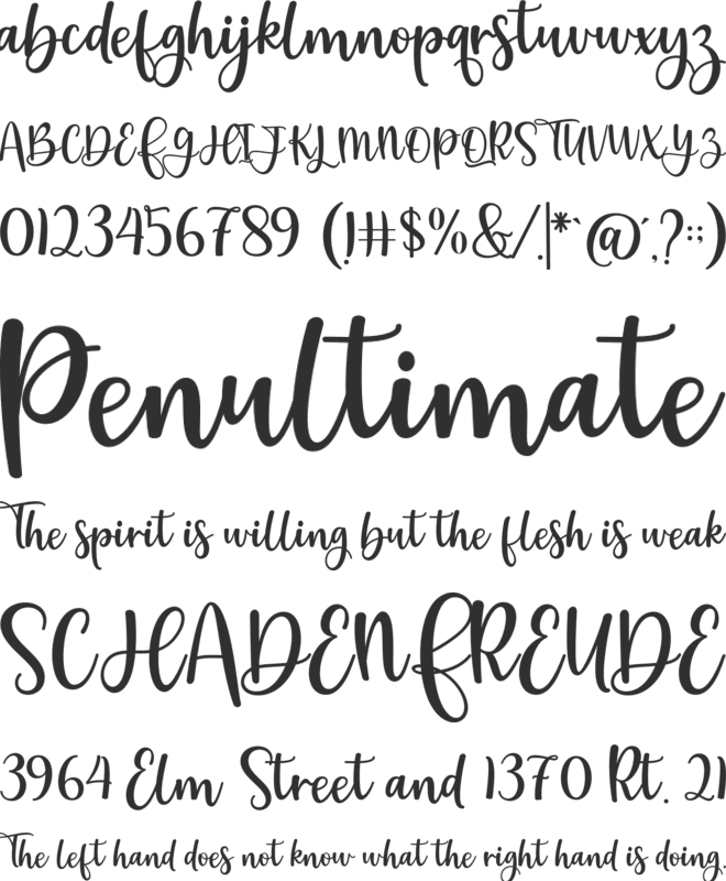 Twilight font preview