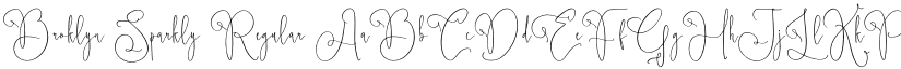 Broklyn Sparkly Regular font