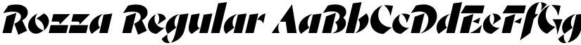 Rozza Regular font