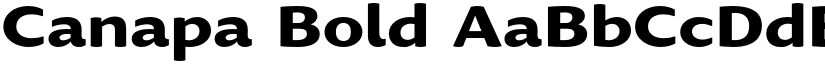 Canapa Bold font