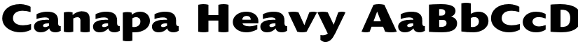Canapa Heavy font