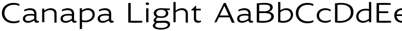 Canapa Light font