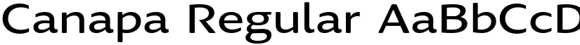 Canapa Regular font