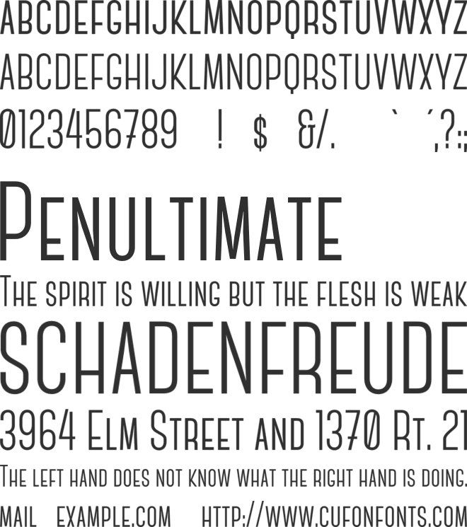 Canter Bold font preview