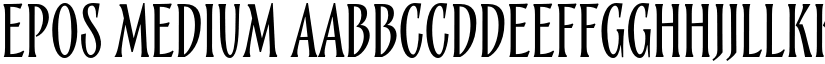 Epos Medium font
