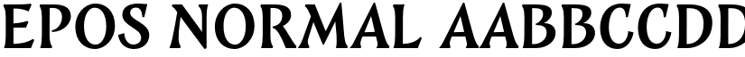 Epos Normal font