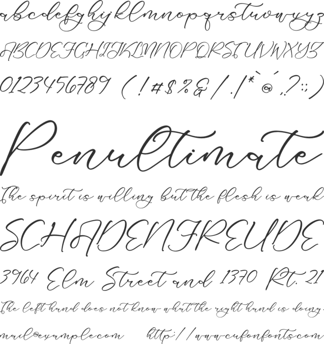 Kerhatine Witckity font preview