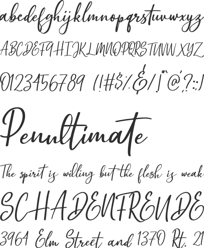 Omarta font preview