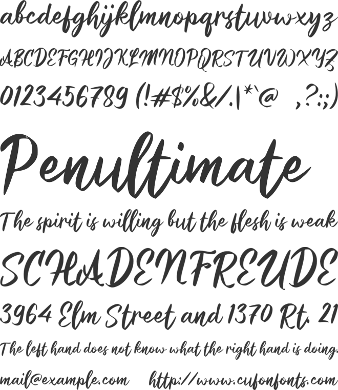 h Halmas font preview