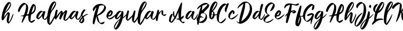 h Halmas Regular font
