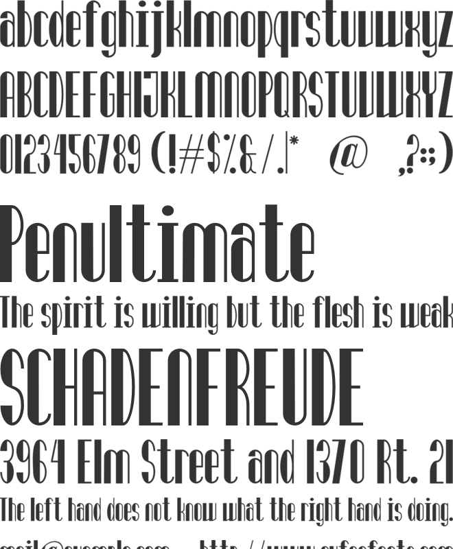 Ashura font preview