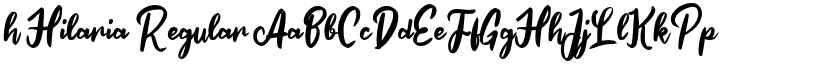 h Hilaria Regular font