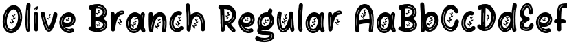 Olive Branch Regular font