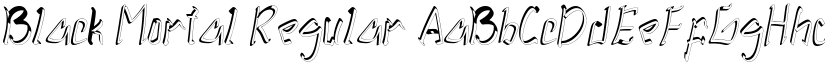 Black Mortal Regular font