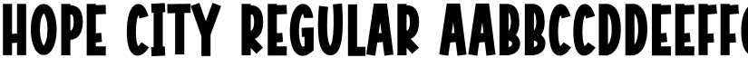 Hope City Regular font