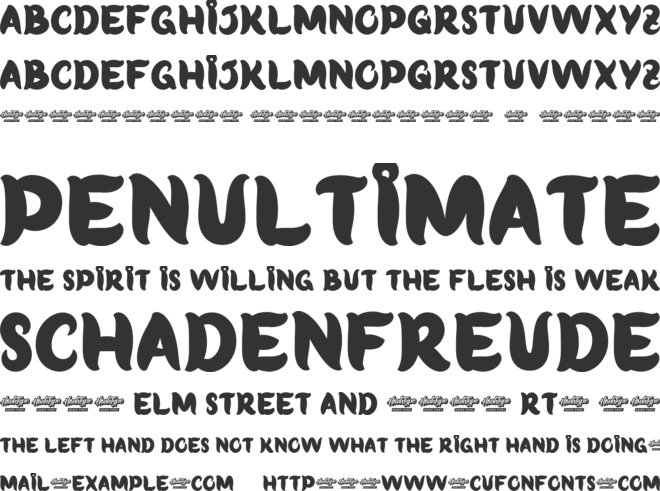 BirthdayBagelDisplay font preview