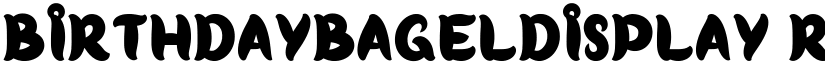 BirthdayBagelDisplay Regular font