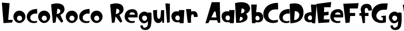 LocoRoco Regular font