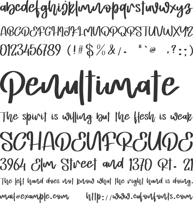 Jordan Smith - Personal Use font preview