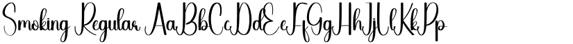 Smoking Regular font