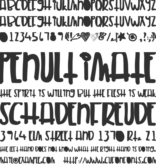 TunaMelt font preview