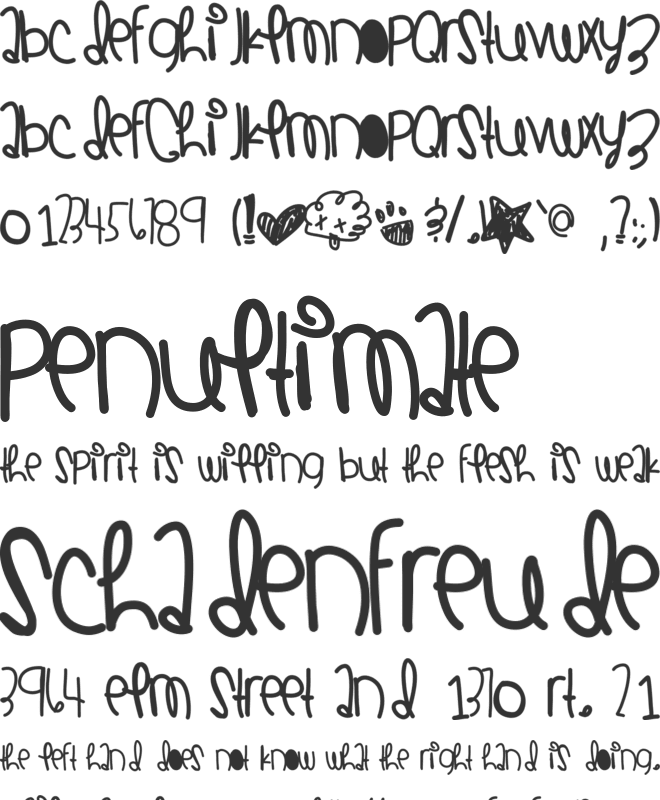 CoralCastles font preview