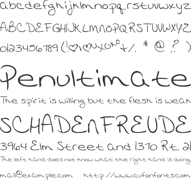 MTF Katrina font preview